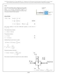 Mechanical Engineering Chapter 22 Homework The general solution of the above differential equation