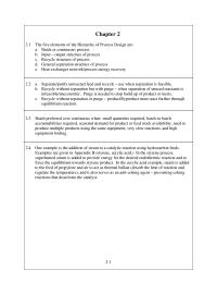 Chemical Engineering Chapter 2 One example is the addition of steam to a