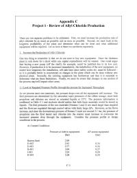 Chemical Engineering Appendix C Review of Allyl Chloride Production&nbsp;&nbsp;