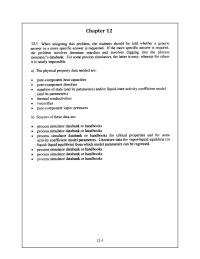 Chemical Engineering Chapter 12 the students should be told whether a generic