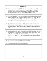 Chemical Engineering Chapter 13 Long-range forces are included in the expression