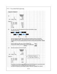 Chemical Engineering Chapter 14 Two Product Batch Sequencing Optimum