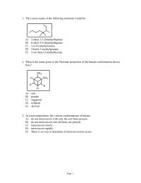 Chemistry Chapter 2 Eclipsed Gauche Staggered Anti Skewed Page