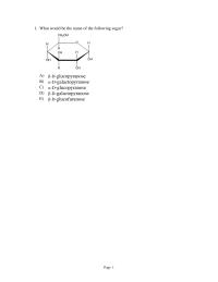 Chemistry Chapter 24 Which Disaccharide Possesses 11