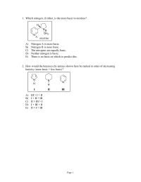 Chemistry Chapter 25 How would the heterocyclic amines shown here be ranked