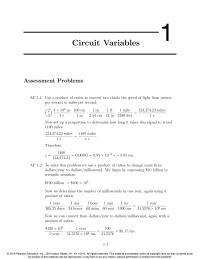 Electrical Engineering Chapter 1 Homework&nbsp;Now we have to match the voltage and current shown