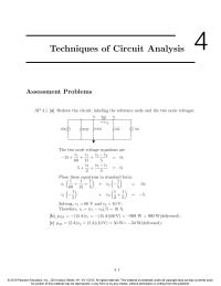 Electrical Engineering Chapter 4 Homework Returning Back The Original Circuit Note That