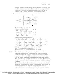 Electrical Engineering Chapter 4 Homework The node voltage method has the advantage of having