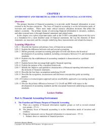 Chapter 1 In this chapter you explore important topics such as