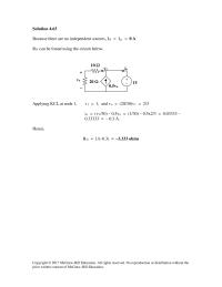 Chapter 4 Homework Thevenin Equivalent Circuit Looking Into The Terminals