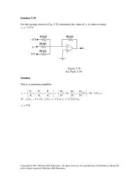 Chapter 5 Homework Label the reference and node voltages in the circuit