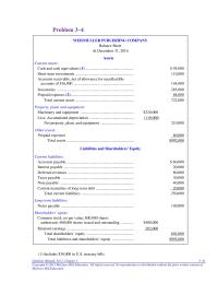 Chapter 3 Current maturities of long-term debt