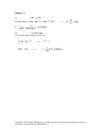 Chapter 7 Homework where R th is the Thevenin equivalent at the capacitor