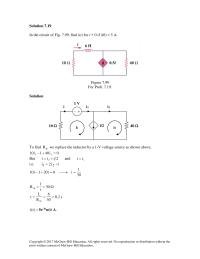 Chapter 7 Homework To find R th we replace the inductor by a 1-V voltage
