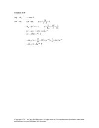 Chapter 7 Homework Let i(t) be the current through the inductor.