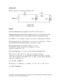 Chapter 8 Homework Since the independent source is equal to zero until&nbsp;