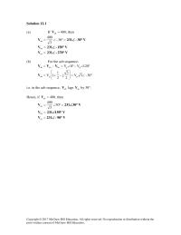 Chapter 12 Homework In a balanced three-phase wye-wye system
