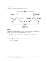 Chapter 12 Homework&nbsp;Then we can calculate phase currents