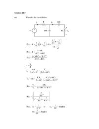 Chapter 14 Homework Solution 1457 A Consider The Circuit Below