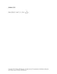 Chapter 15 Homework Although There Are Many Ways Solve This