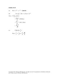 Chapter 18 Homework&nbsp;The Fourier transform of each term gives