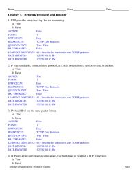 Networking Chapter 4 Core Protocols multiple Choice false 42