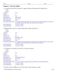Networking Chapter 5 When Viewing The Pinout