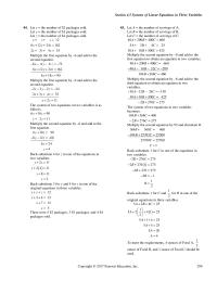 Elementary Education Chapter 4 Substitute For Into The First Equation