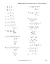 Elementary Education Chapter 7&nbsp;You do not add the common&nbsp;denominators