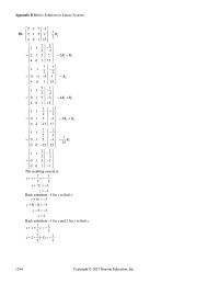 Elementary Education Appendix B Because the row operation resulted in a contradiction