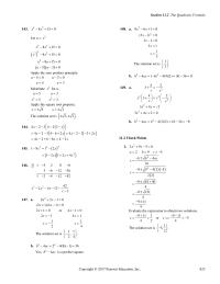 Elementary Education Chapter 11 There are two imaginary solutions that are complex