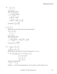 Elementary Education Chapter 11 Multiply both sides of the equation by the least