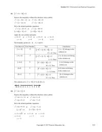 Elementary Education Chapter 11 Express the inequality without the absolute&nbsp;