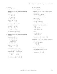 Elementary Education Chapter 13 Back-substitute these values for x in&nbsp;