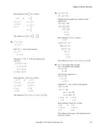 Elementary Education Chapter 13 Back substitute Multiply The First Equation And The