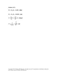 Chapter 14 Homework&nbsp;It is evident from the response that the circuit represents a