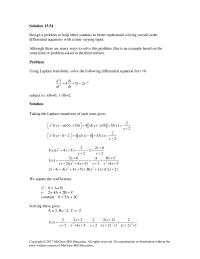 Chapter 15 Homework&nbsp;going back to the original and eliminating the denominators we get
