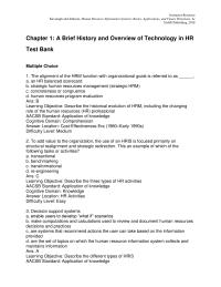 Human Resources Chapter 01 Applications And Future Directions Sage Publishing 2018