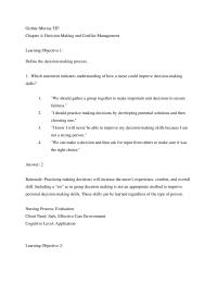 Nursing Chapter 4 The Nurse Manager Might Delay Intervention Allow