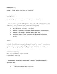 Nursing Chapter 6 Subsystems Have Nothing With The Management Levels