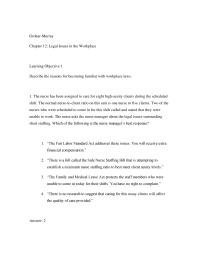 Nursing Chapter 12 This Form Gender Discrimination Towards women Not Legal