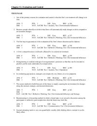 Management Chapter 11 Organizational controls can be the most powerful in