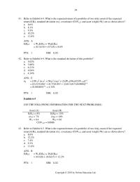 Management Chapter 6 What is the expected return of a portfolio of two