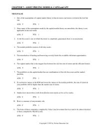 Management Chapter 7 Calculate The Expected Return For Industries Which