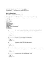 Biology & Life Sciences Chapter 8 Designing drugs to inhibit enzymes is a large part of