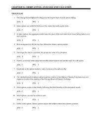 Management Chapter 14 European options can only be exercised on the