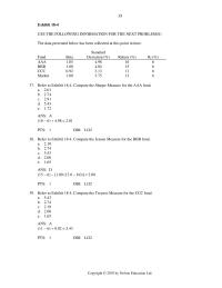 Management Chapter 18 A portfolio manager has the following sequence of cash