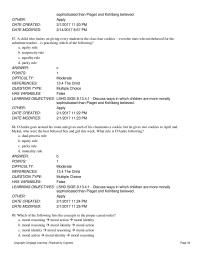 Psychology Chapter 13 Which of the following lists the concepts in the proper
