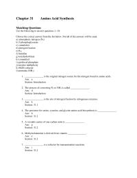 Biology & Life Sciences Chapter 31 The α-amino group found in most amino acids&nbsp;