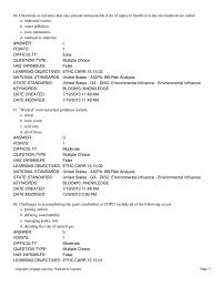 Management Chapter 15 Reports of studies explaining and estimating the ecological